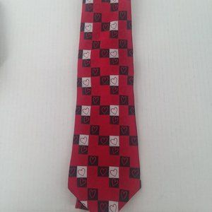 Hallmark Silk Red Heart Men's Tie 3/$30